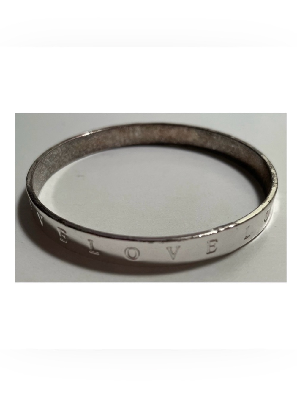 LOVE Bangle-Silver
